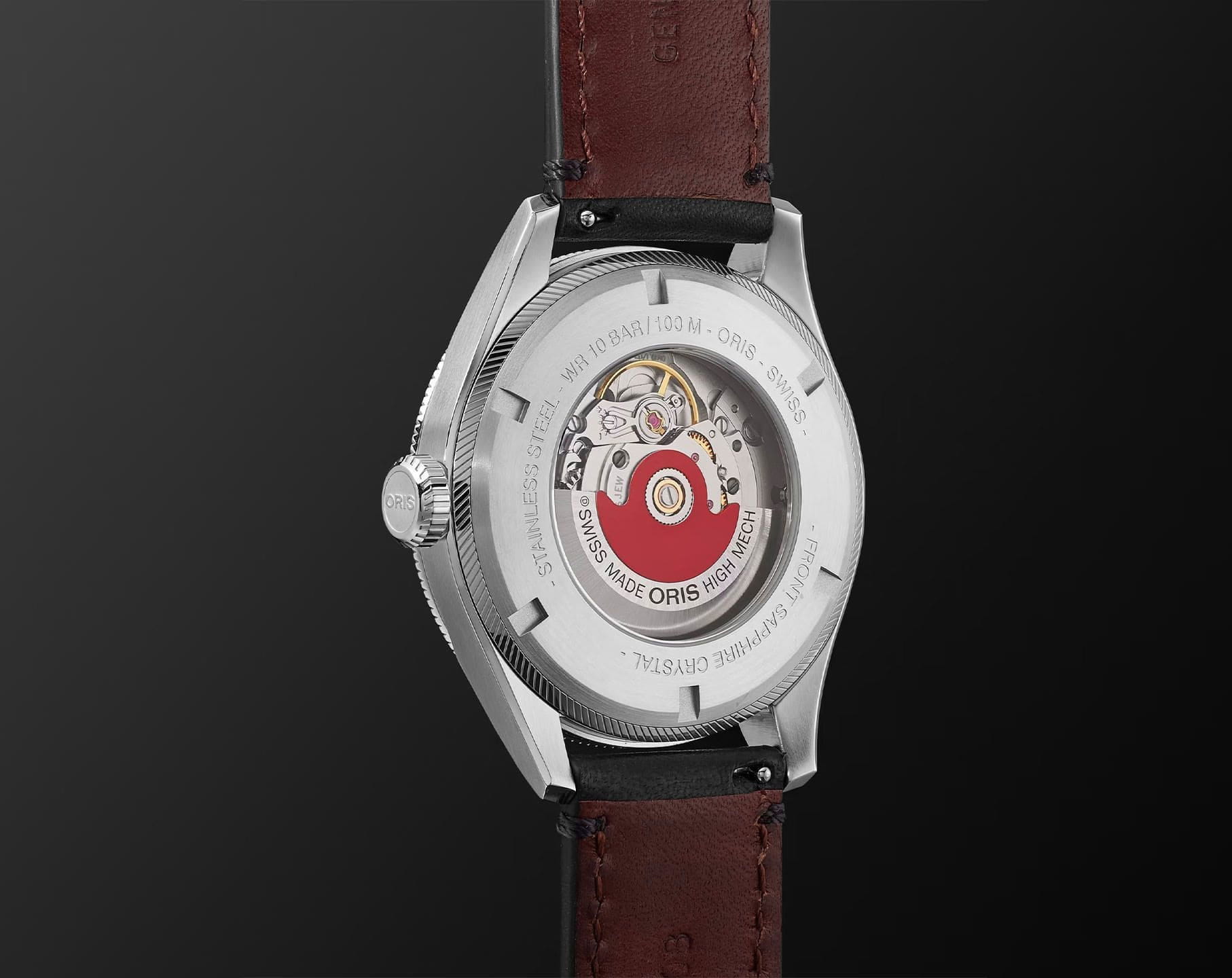 Oris Oris Propilot Big Crown Propilot Big Date 01 751 7761 4065-07 6 20 08LC, propilot швейцария мужские часы на браслете кожаный боковой вид
